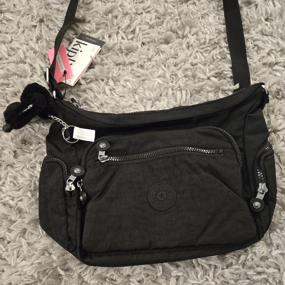 NEW! Kipling Black Crossbody Bag